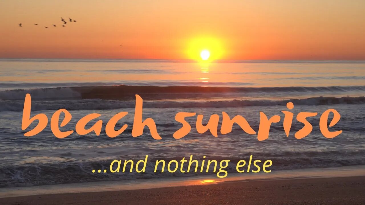 Beach Sunrise….and nothing else