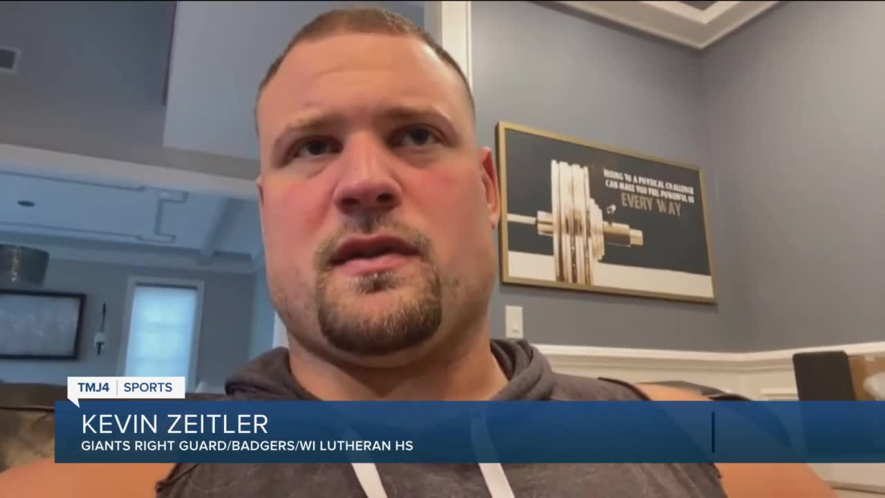 Giants' Kevin Zeitler on possible Big Ten, Badgers football return