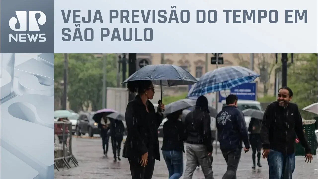 Chuva deve ser forte em SP até esta terça-feira (14)