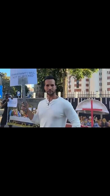 Tate Brothers Protest Olympics’ Mockery of Christianity Outside French Embasy