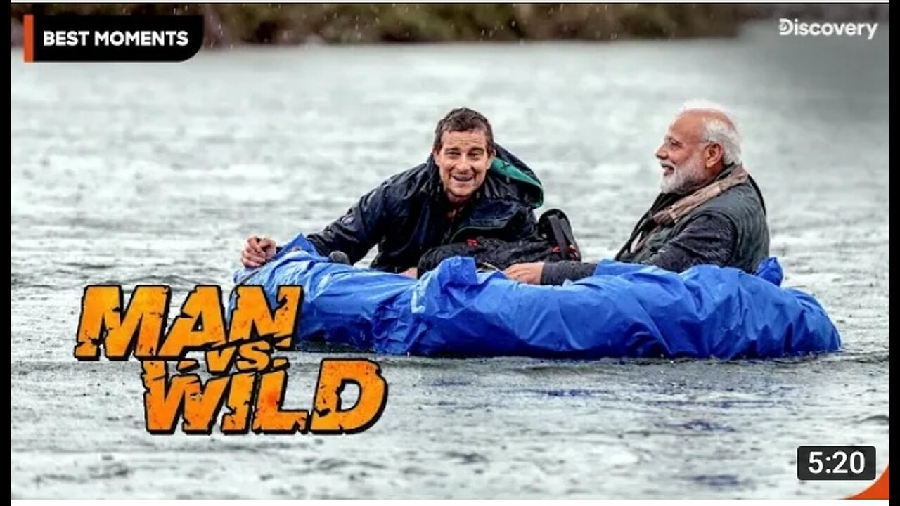 Pm Narendra Modi's heroic adventure | man vs wild | best moments