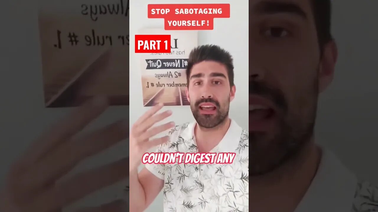 Self-sabotaging is the enemy of progress! 🧐 PART 1#selfsabotage #progress #growth #bekindtoyourself