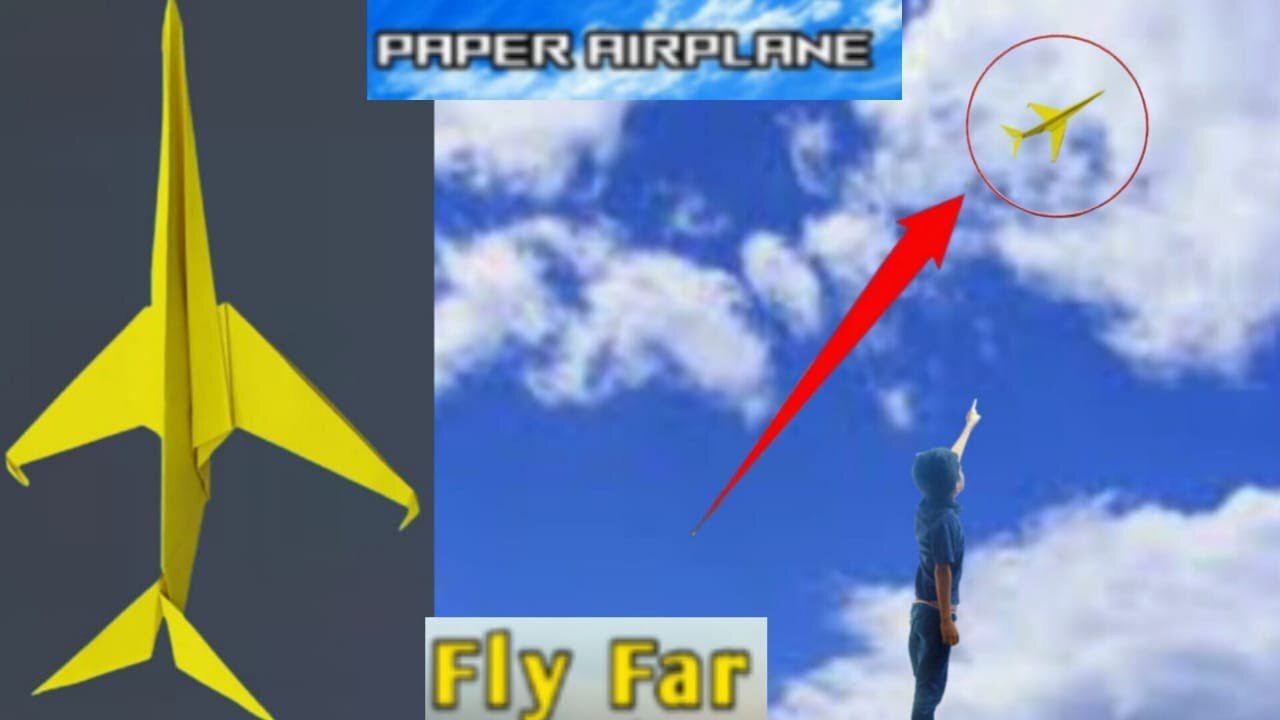 How to fold a paper airplane to fly forever and not fall all day / Paper Airplane That Flies Far