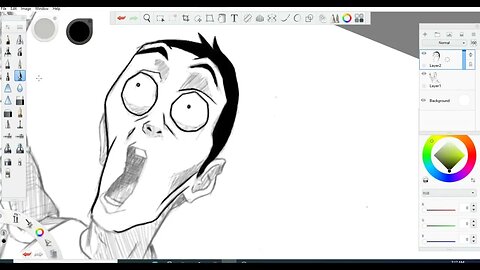 Drawing BOONDOCKS Character TOM on Sketchbook Pro 2021, How to speedart draw series