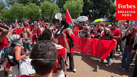 Pro-Palestine Protestors Surround White House Lawn In Protest Of War In Gaza