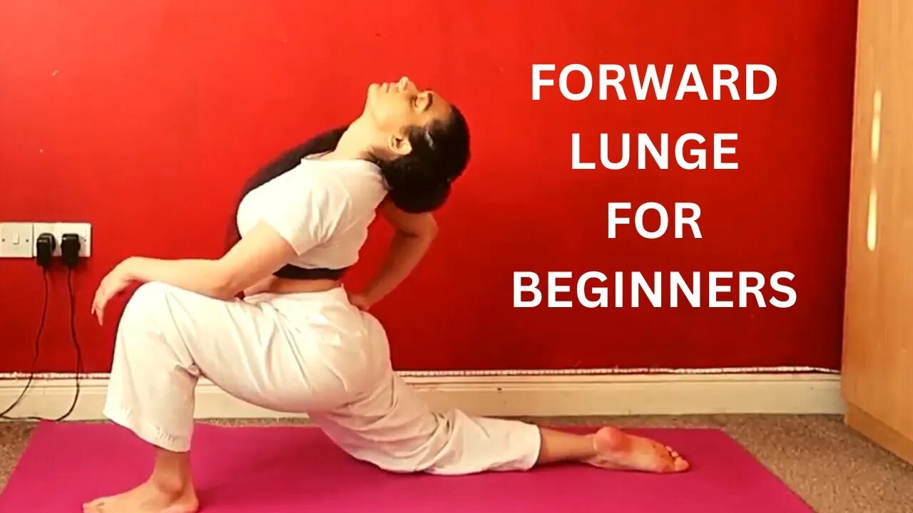 How to do a front lunge stretch for better flexibility. Stretching follow along for beginners