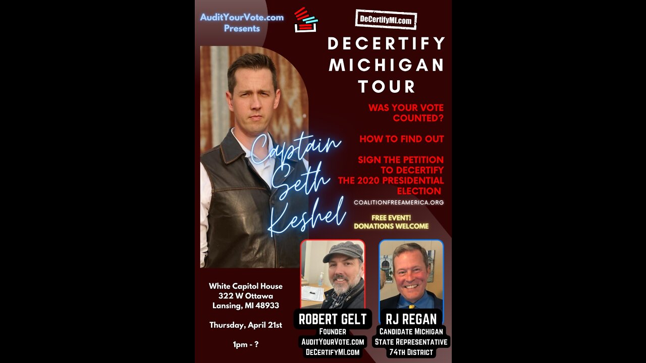 DeCertify Michigan Tour with Capt Seth Keshel