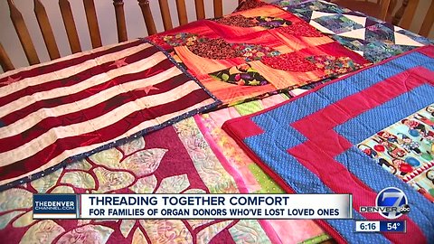 Colorado group threads comfort for family members of organ donors