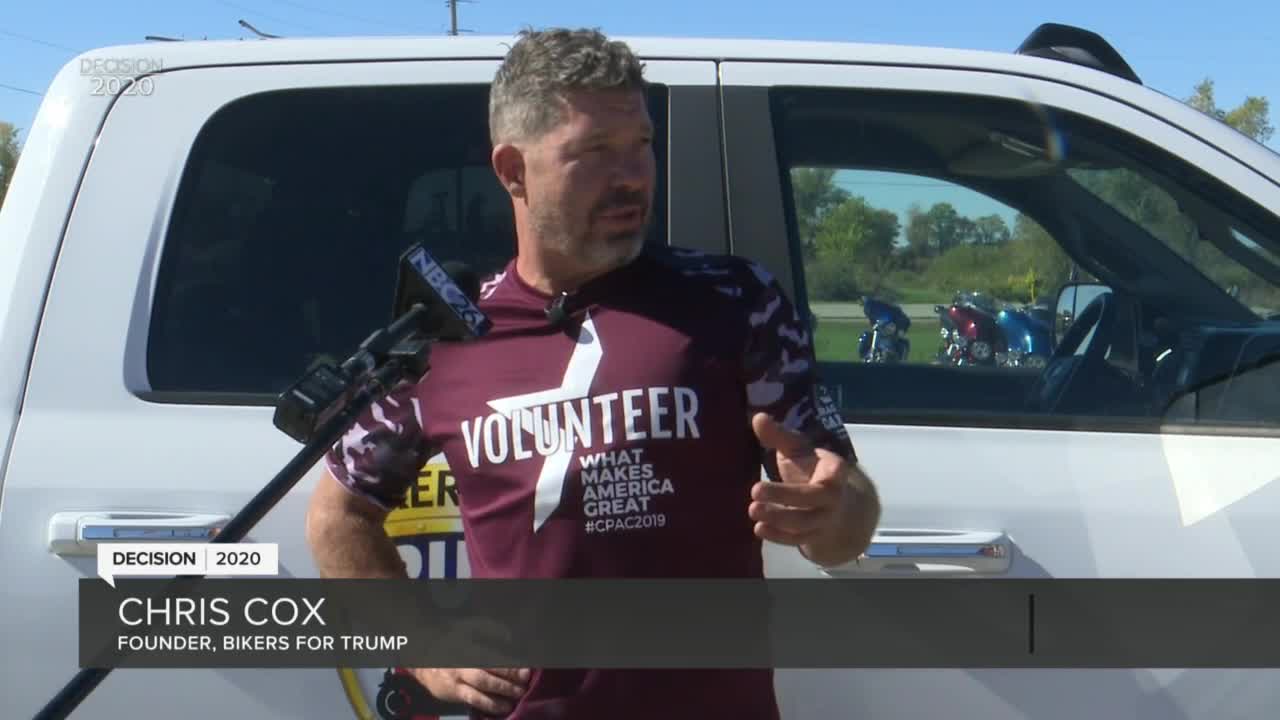 Bikers for Trump rally in Larsen