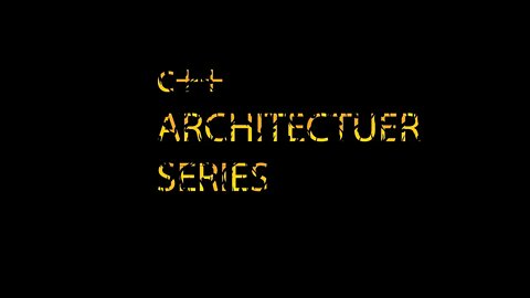 C++ARCHITECT SERIES 1 - GENERAL INTRODUCTION