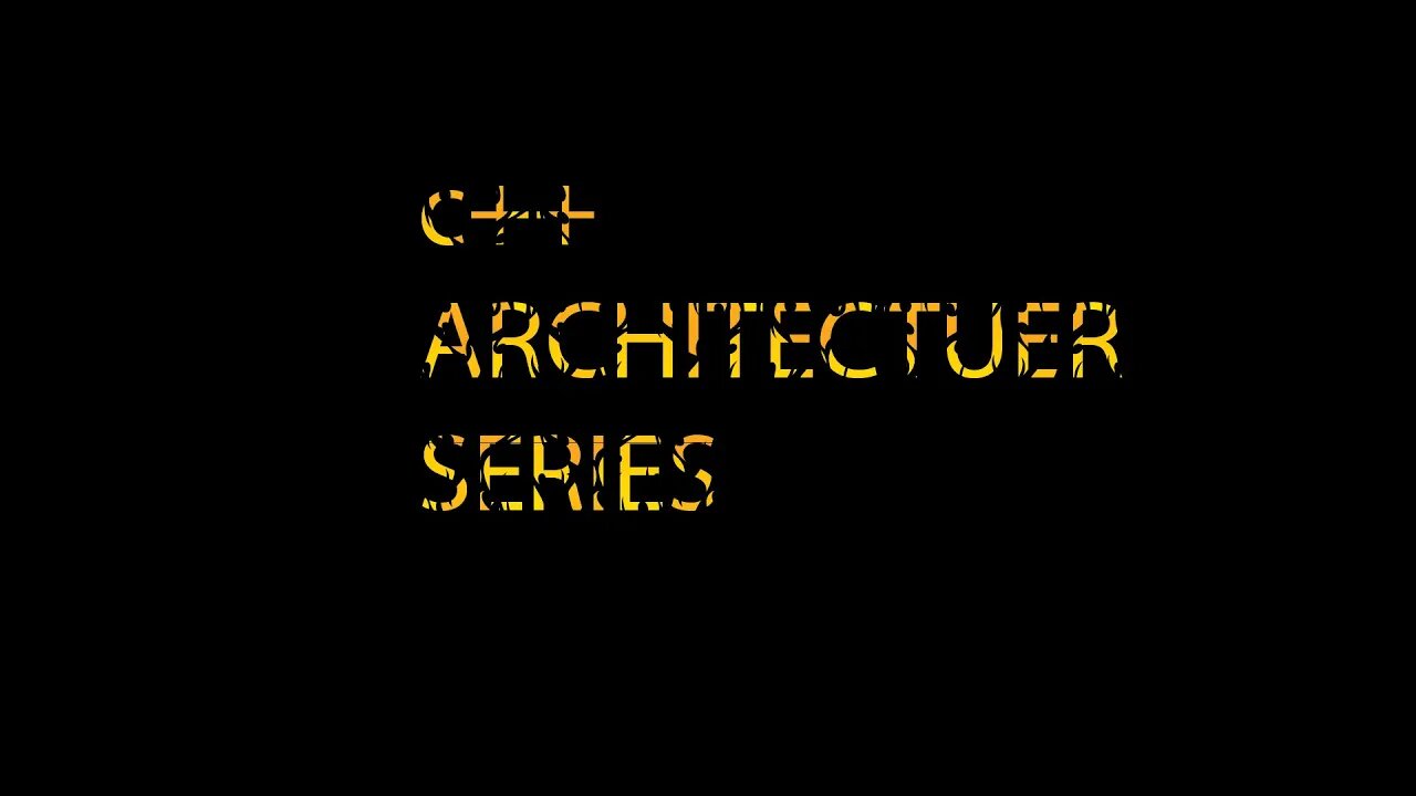 C++ARCHITECT SERIES 1 - GENERAL INTRODUCTION
