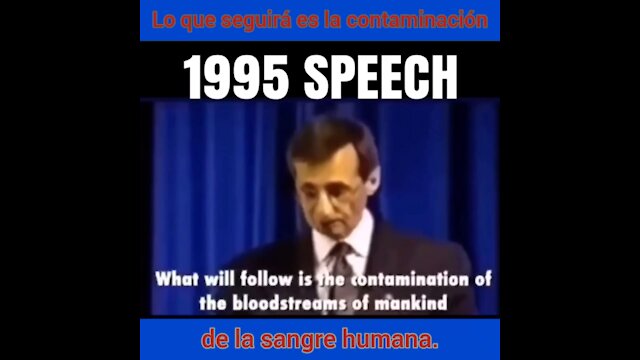 A 1995 speech depicting the events of today