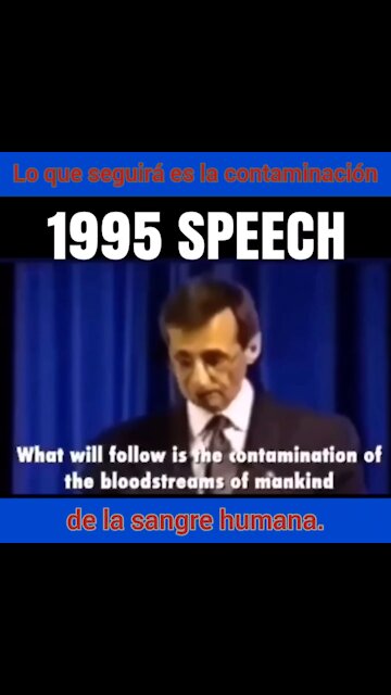 A 1995 speech depicting the events of today