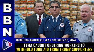 FEMA caught withholding food aid from TRUMP SUPPORTERS