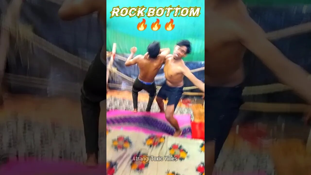 WWE The Rock Bottom 🤯 #shorts #wrestling #therock #wwemoves