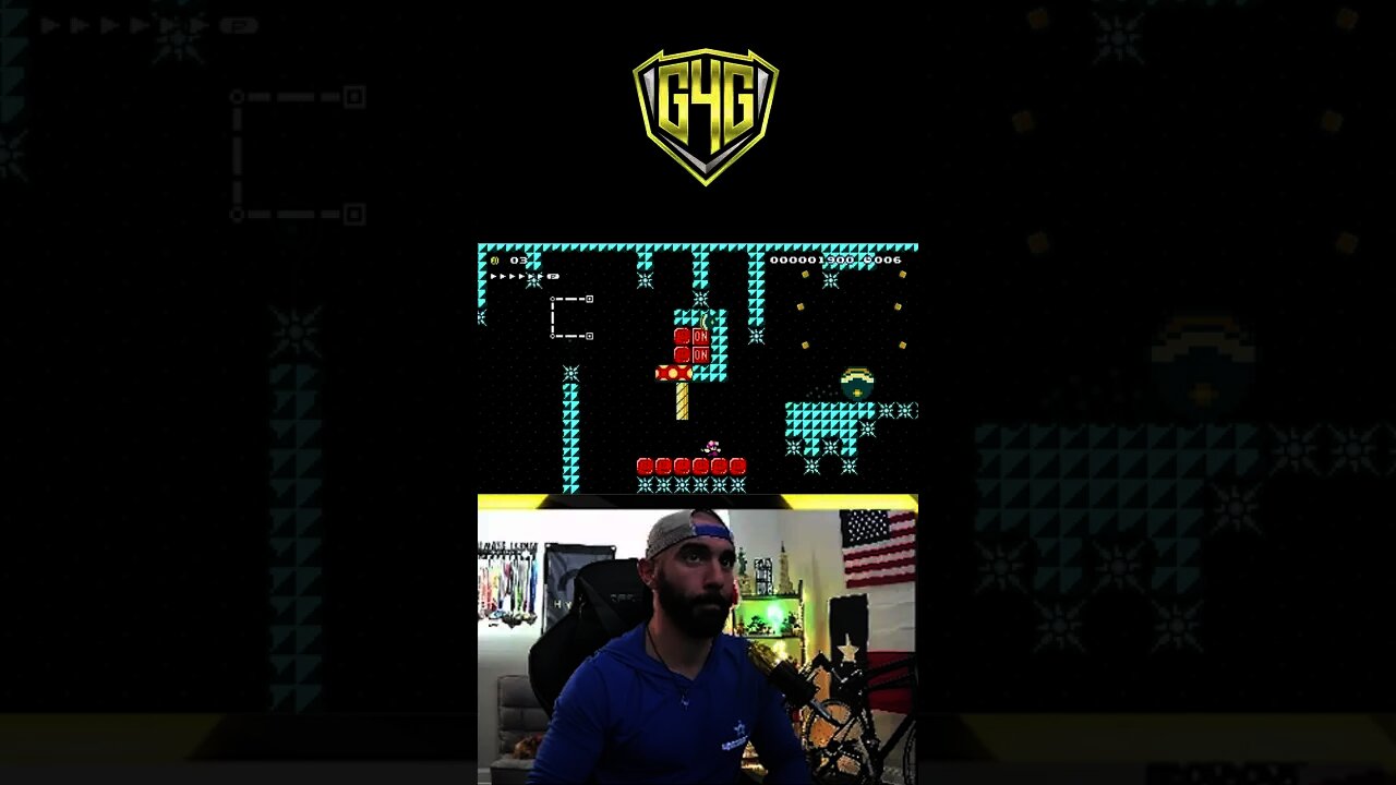 Super Mario Maker 2: Super Expert Speedrun (watch the timer!) #nintendoswitch #mariomaker #short