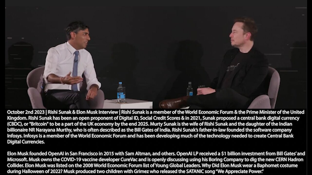 Elon Musk & Rishi Sunak | Elon Musk & Rishi Sunak Discuss Artificial Intelligence, Glenn Beck Discusses Skynet, Rishi Sunak Pushes Central Bank Digital Currencies, Who Is Rishi Sunak?, Elon Musk Discusses Synethic mRNA Technology, Synthetic DNA