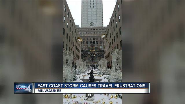 Flights cancelled as Milwaukee feels impact of the Nor'easter