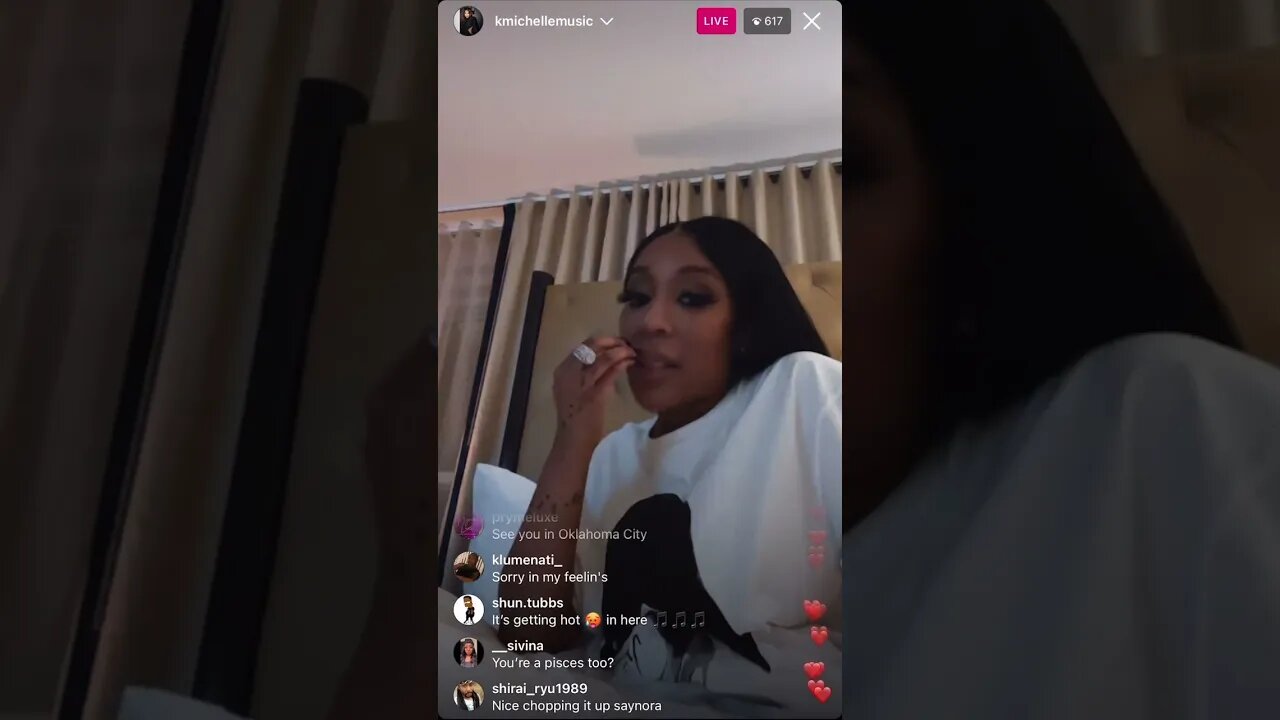 K Michelle Instagram Live. 24.02.23.