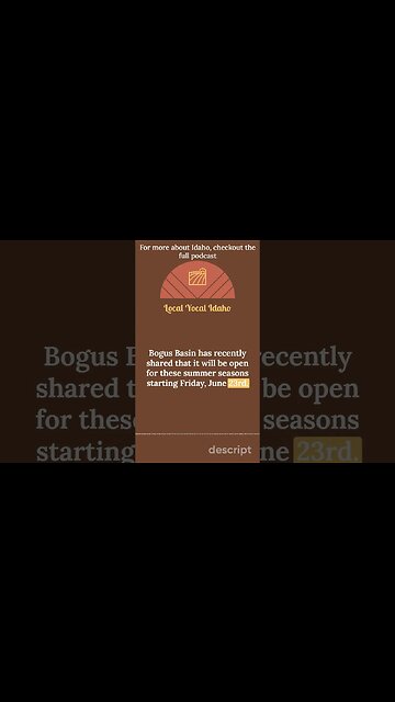 Bogus Basin Open for the Summer Season