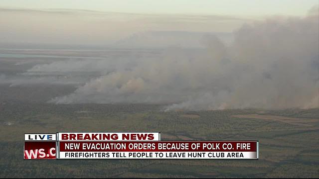 New evacuation orders because of Polk Co. brush fire