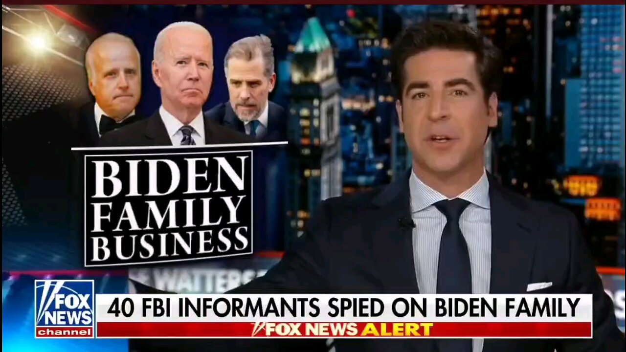 🚨Jesse Watters reveals FBI's BLACKMAIL plot against Joe Biden involving 40 informants SPYING on him