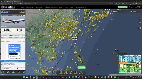 Pelosi's plane is flying towards Guam/Palau? Pelosi might be on civilian airline heading to Taipei