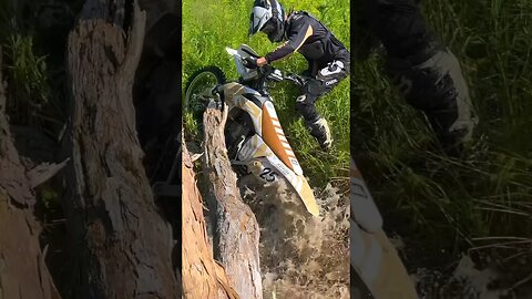 Riding my MOTOCROSS bike in gnarly flooded trails is live! Go watch it!
