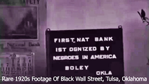 Rare 1920s footage of Black Wall Street