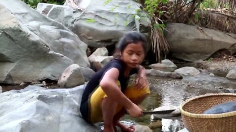 Catching crab in water & crab boiled on clay for food - Cooking crab eating delicious #18-9