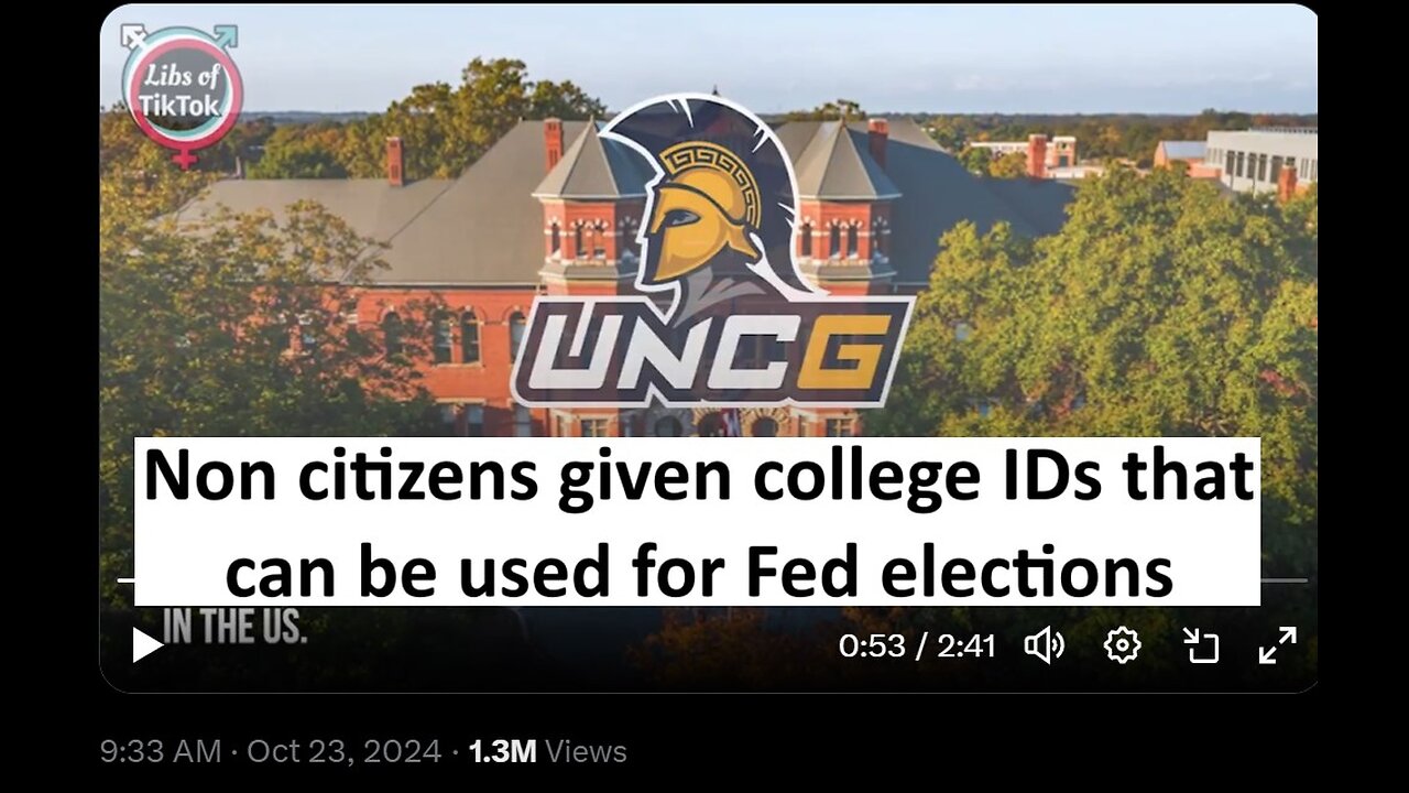 College to allow school ids for voting, but that includes non citizens