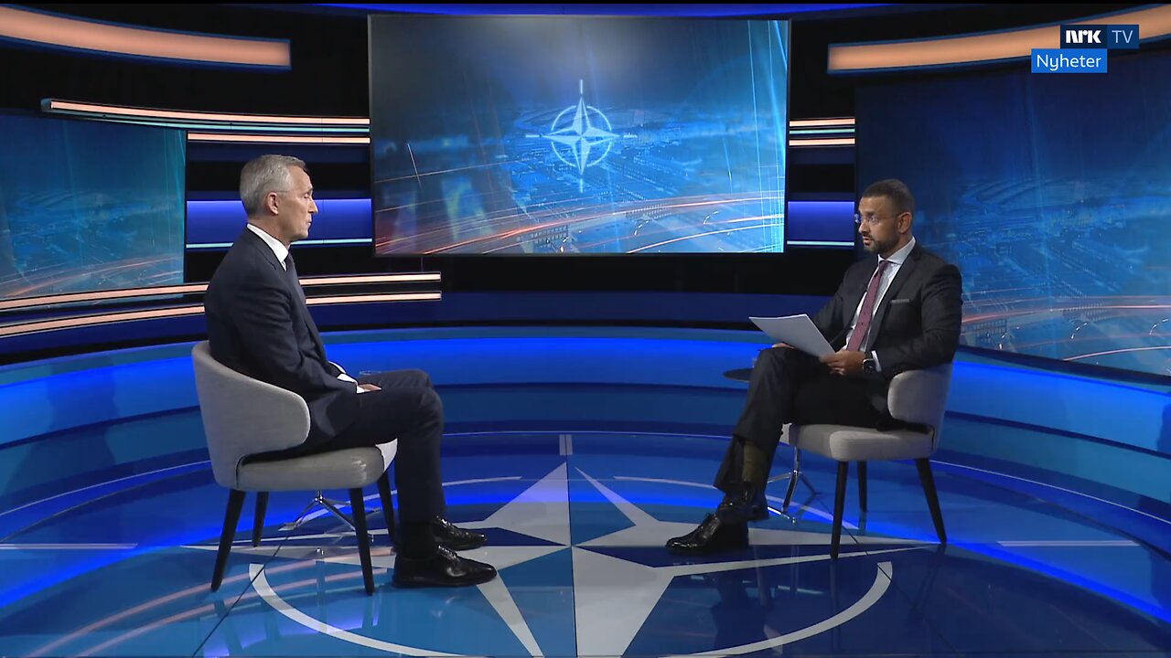 Ex-NATO boss Stoltenberg schooled by NRK journalist Yama Wolasmal