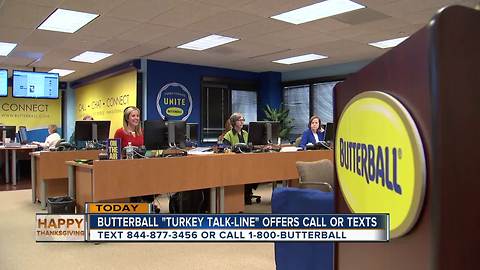 Butterball Turkey Talk-Line and text line open