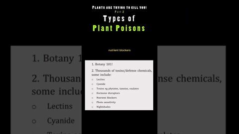 Natural Toxins Existing In the plants We Eat #shorts #short #shortsvideo #fyp #fy #fypシ #motivation