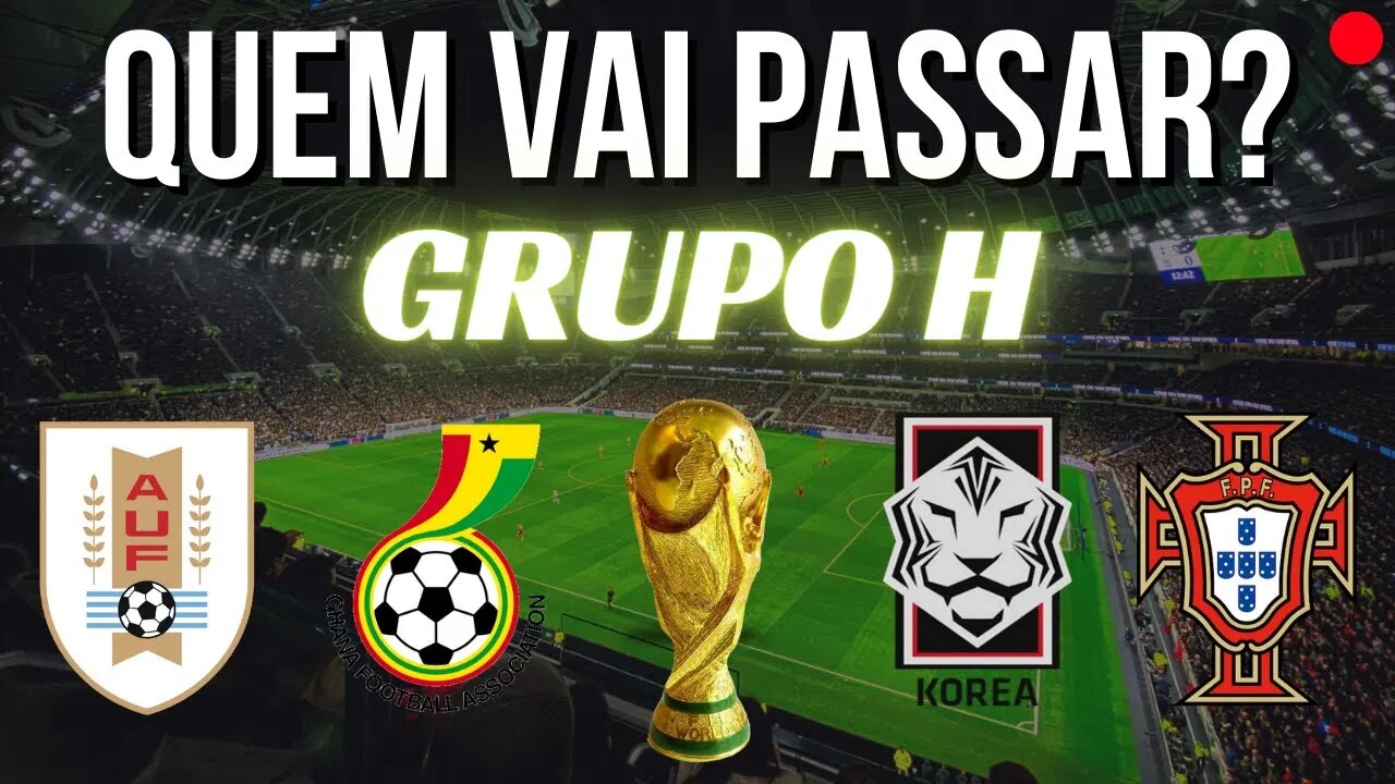 🚨QUEM VAI PASSAR NO GRUPO H?🚨 🌎[COPA DO MUNDO]🌎