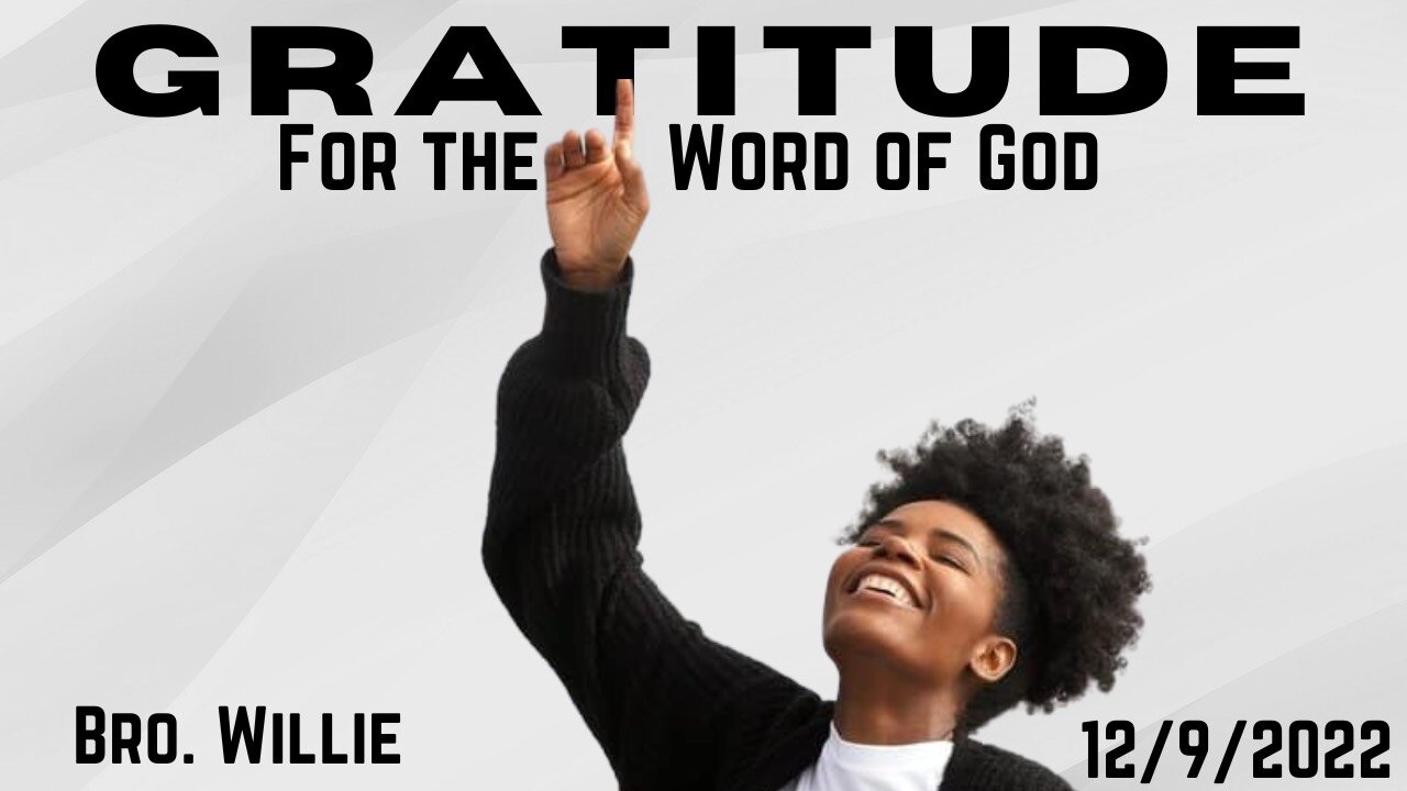 Gratitude For the Word of God
