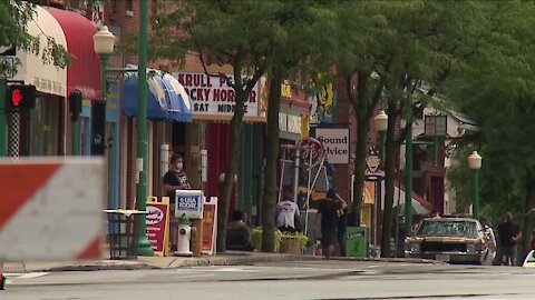 Downtown Wellington transformed into a movie set for the filming of 'White Noise'