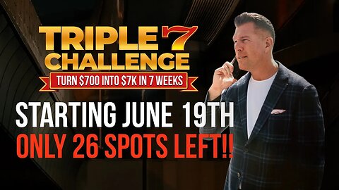 ✅ Start's June 19th (only 26 seats left) 777 Challenge