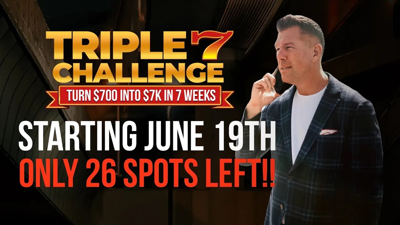 ✅ Start's June 19th (only 26 seats left) 777 Challenge