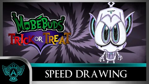 Speed Drawing: MobéBuds Trick or Treat - Psyblin | A.T. Andrei Thomas 2022