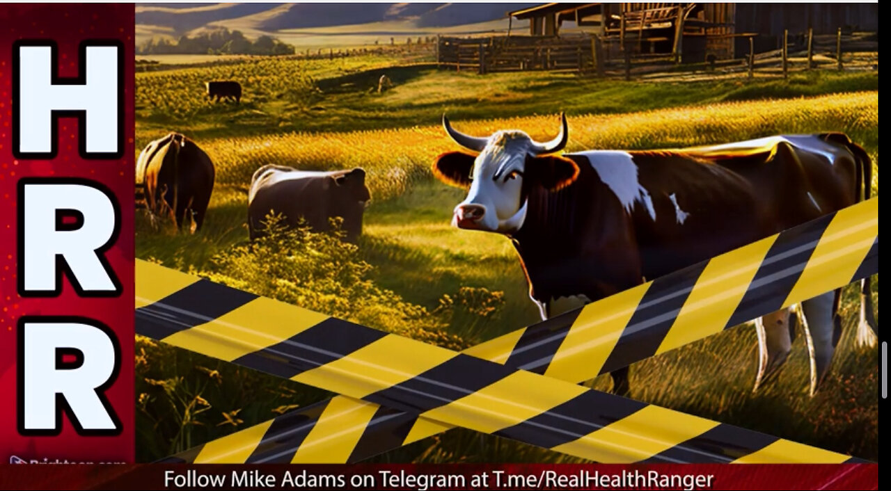 The USDA is TAGGING CATTLE to coordinate a mass extermination food supply sabotage operation