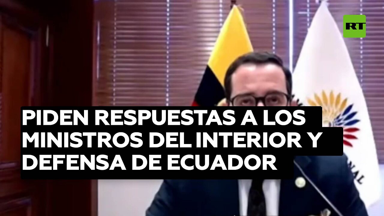 Comparecencia de ministros de Defensa y del Interior por violencia en Manabí