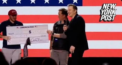 Elon Musk awards random petition signer $1M check, vows to do so every day until election