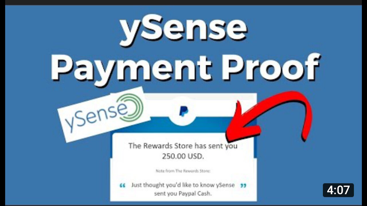 How to make money with Ysense: payment proofs