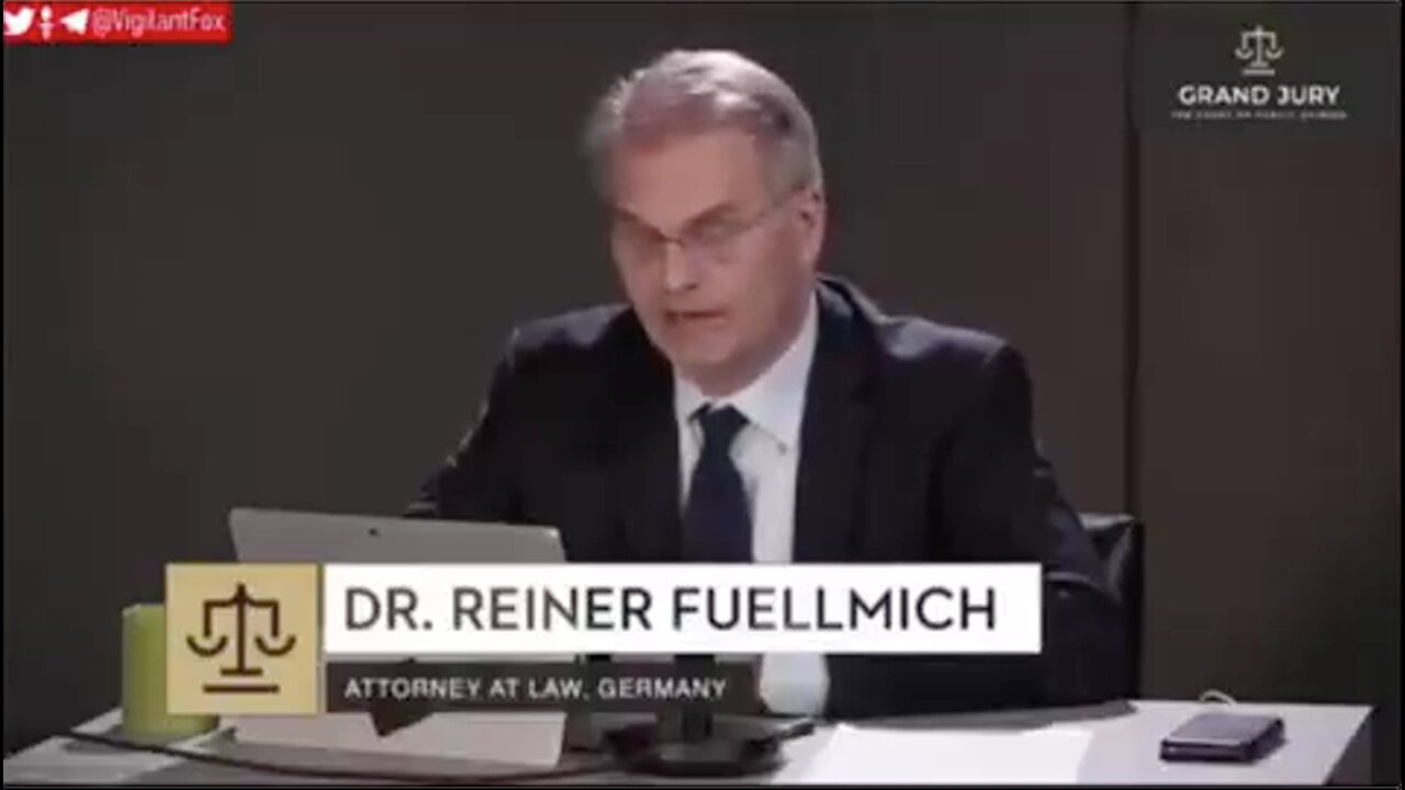 Reiner Fuellmich's Opening Statements @ Grand Jury Covid-Crimes Against Humanity Nuremberg 2.0 Trial