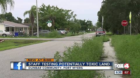 DEP tests Dunbar locations for toxins