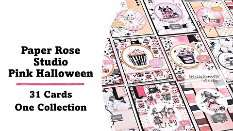 Paper Rose Studio | Pink Halloween | 31 Cards 1 Collection