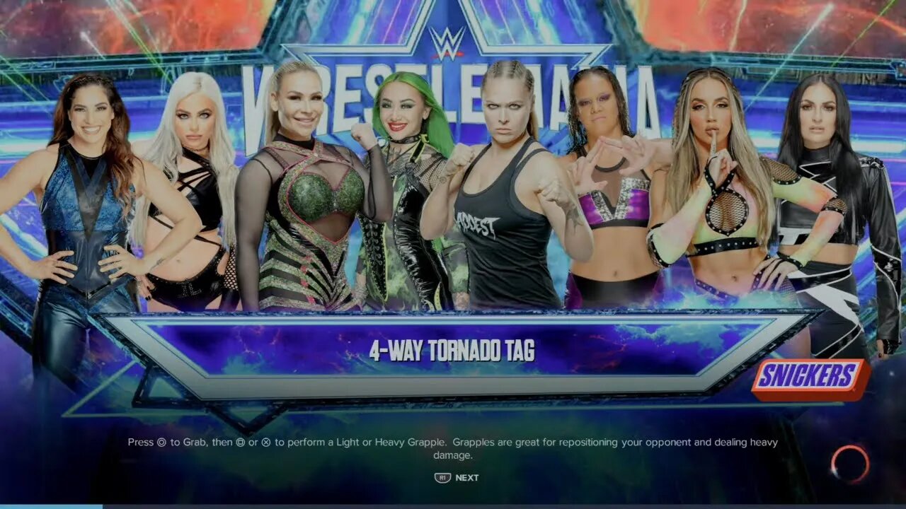 WWE WrestleMania 39 Morgan/Rodriguez vs Natalya/Shotzi vs Rousey/Baszler vs Green/Deville