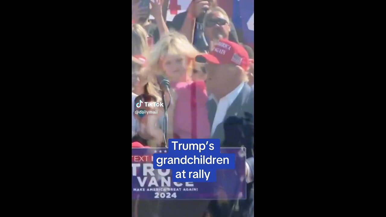 Trump’s Grandchildren Speak At The Rally