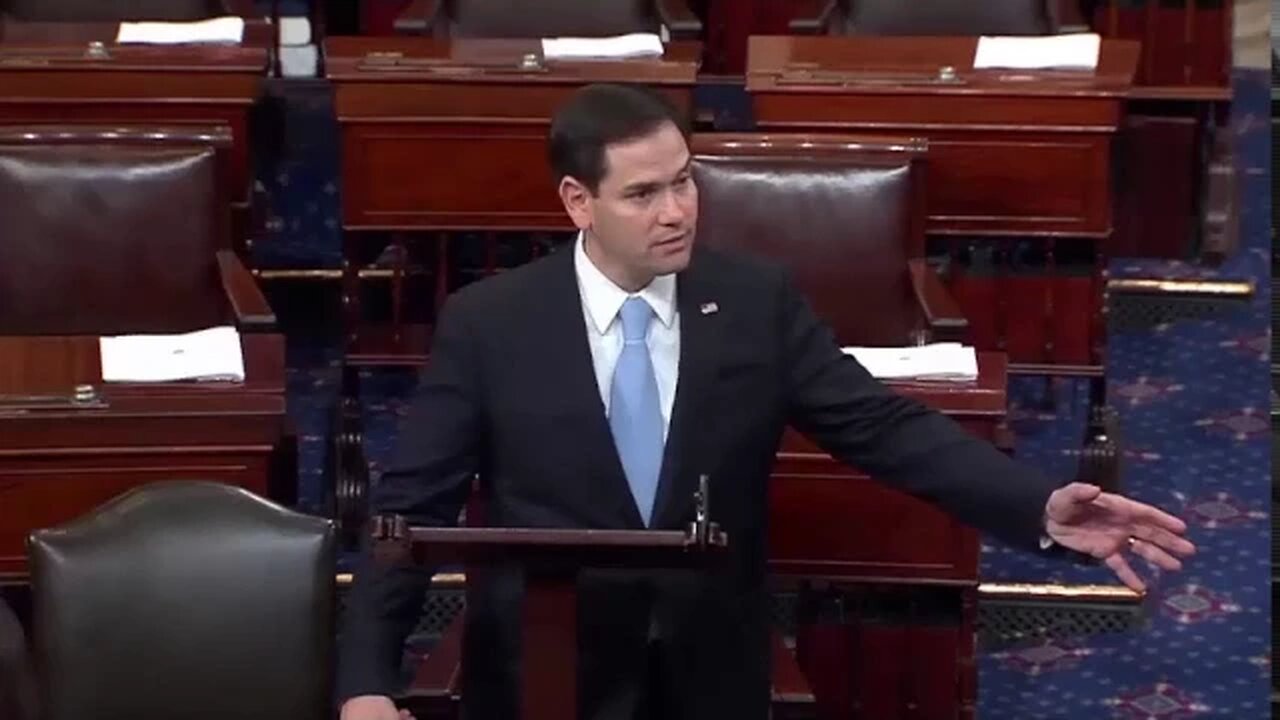 On Senate floor, Rubio urges colleagues to confirm Mike Pompeo as CIA director